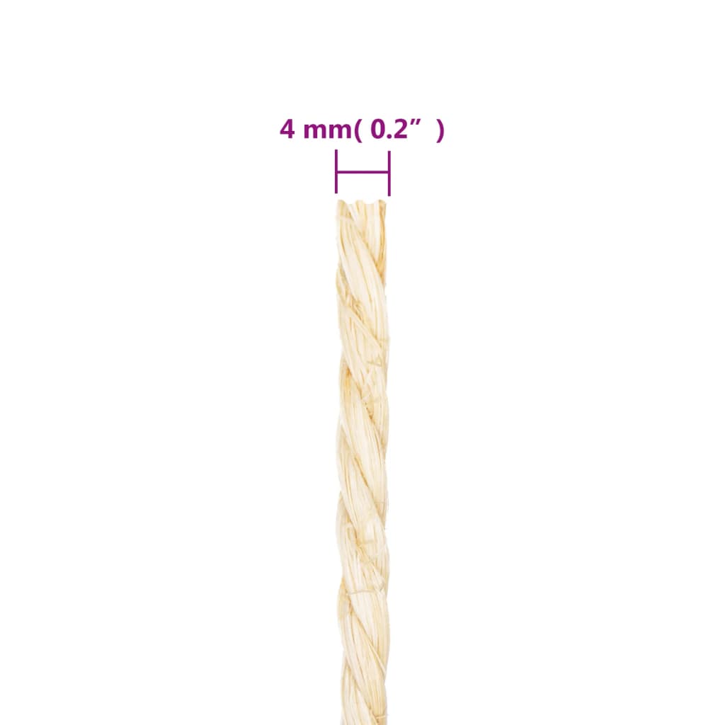 Corda in Sisal 100% 4 mm 500 m