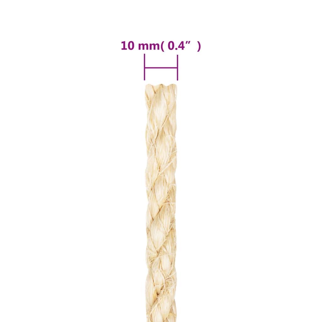 Corda in Sisal 100% 10 mm 25 m