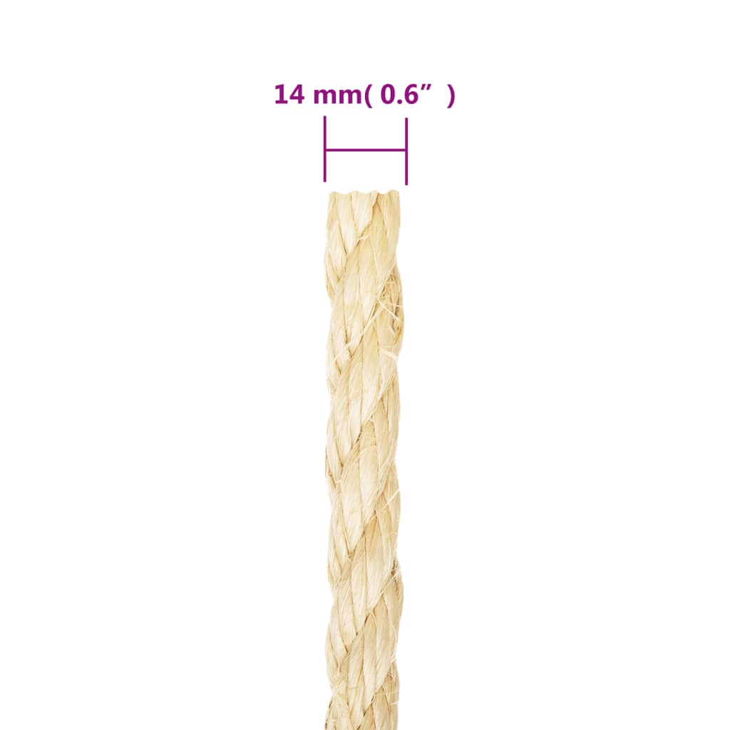 Corda in Sisal 100% 14 mm 25 m