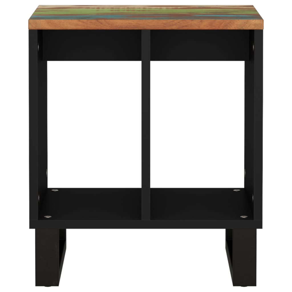 Tavolino 40x31x46 cm Legno Massello Recupero e Multistrato