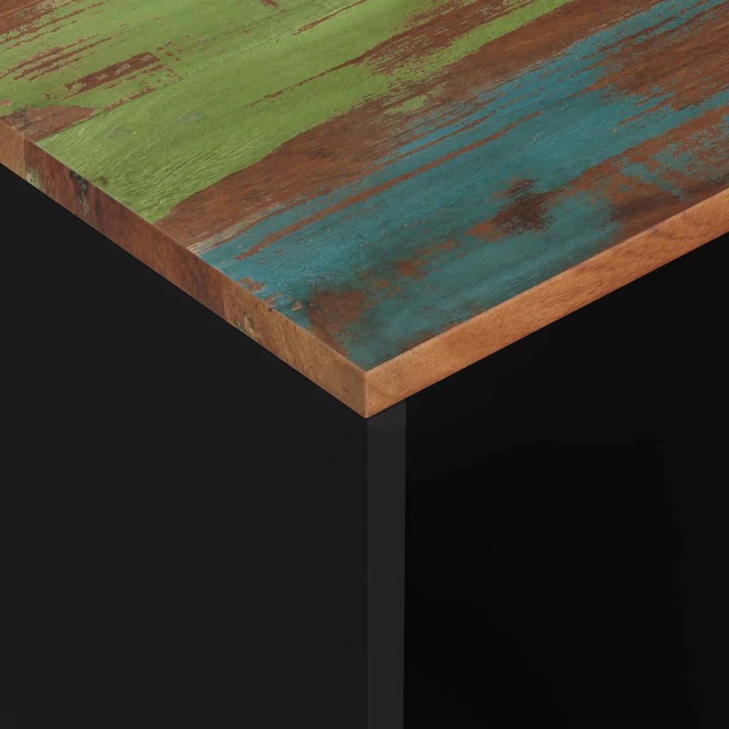 Tavolino 40x31x46 cm Legno Massello Recupero e Multistrato