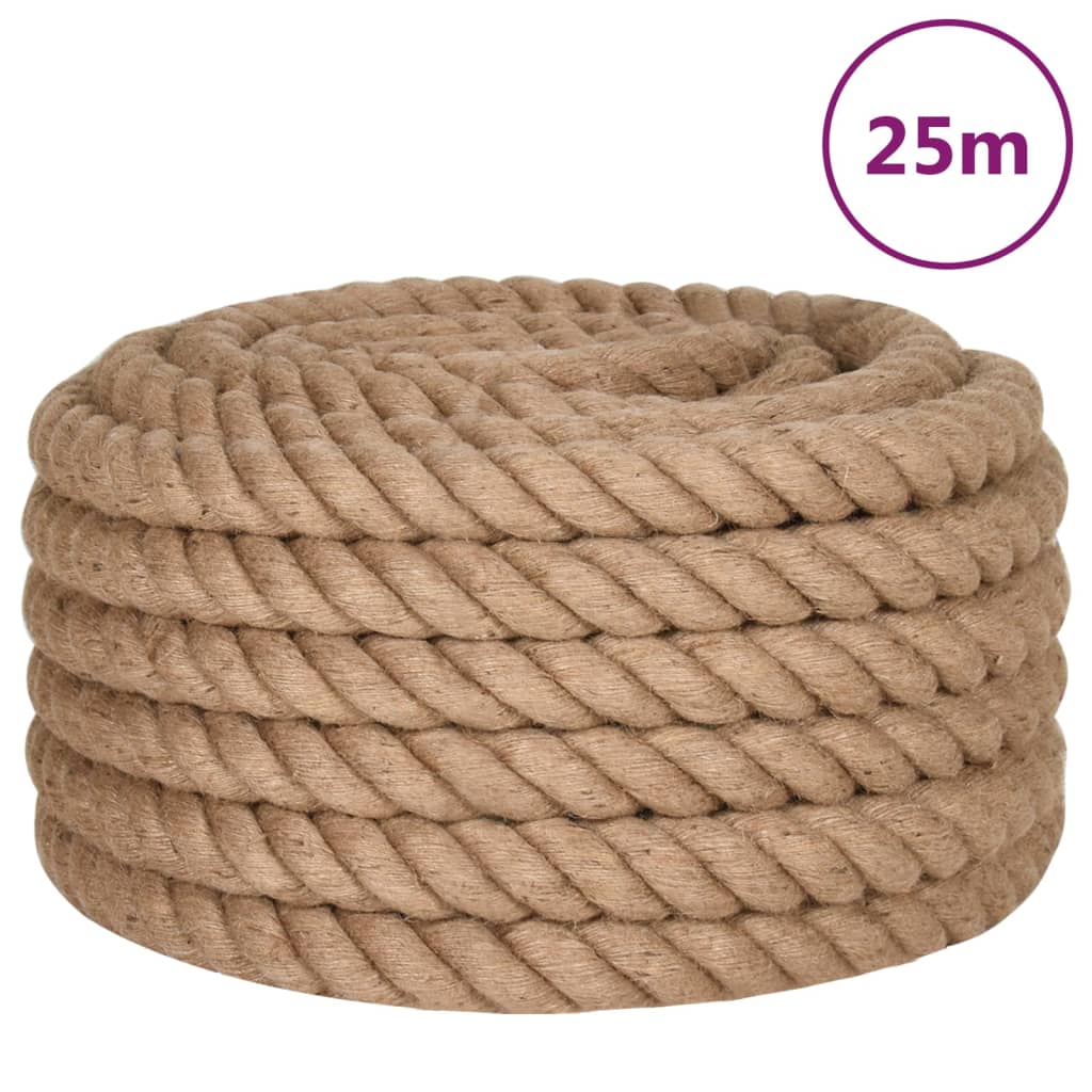 Corda in Juta Lunga 25 m Spessa 30 mm