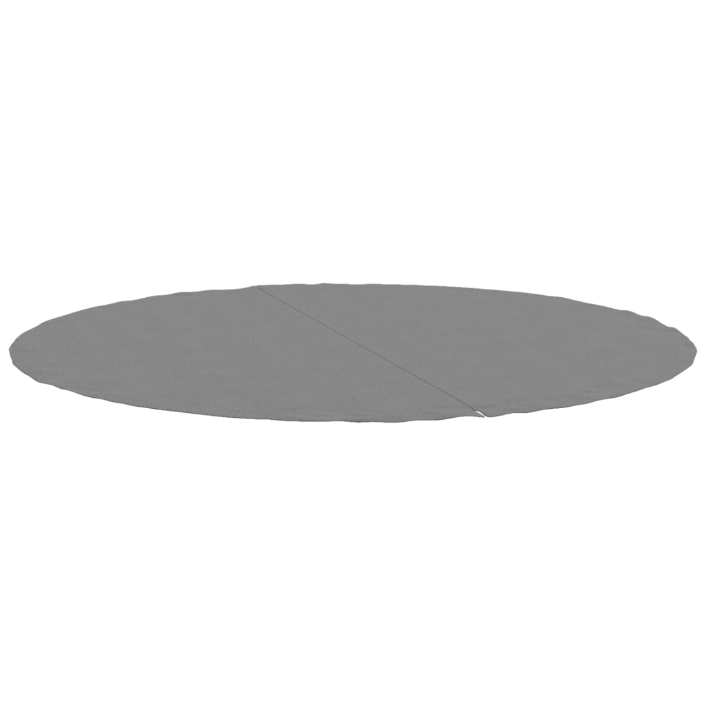Telo Sotto Piscina Grigio Chiaro Ø244 cm Geotessile Poliestere