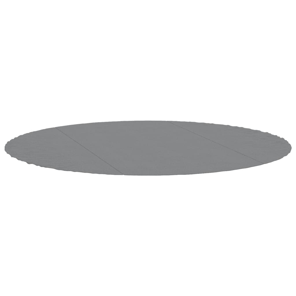 Telo Sotto Piscina Grigio Chiaro Ø366 cm Geotessile Poliestere