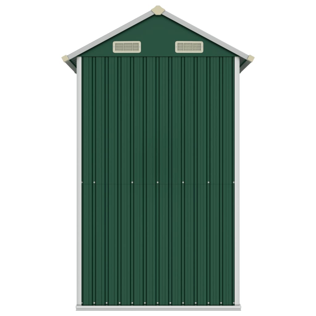 Capanno da Giardino Verde 192x152,5x237 cm Acciaio Zincato