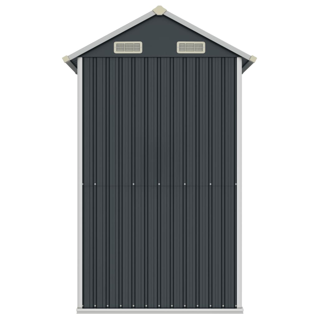 Capanno da Giardino Antracite 192x152,5x237cm Acciaio Zincato