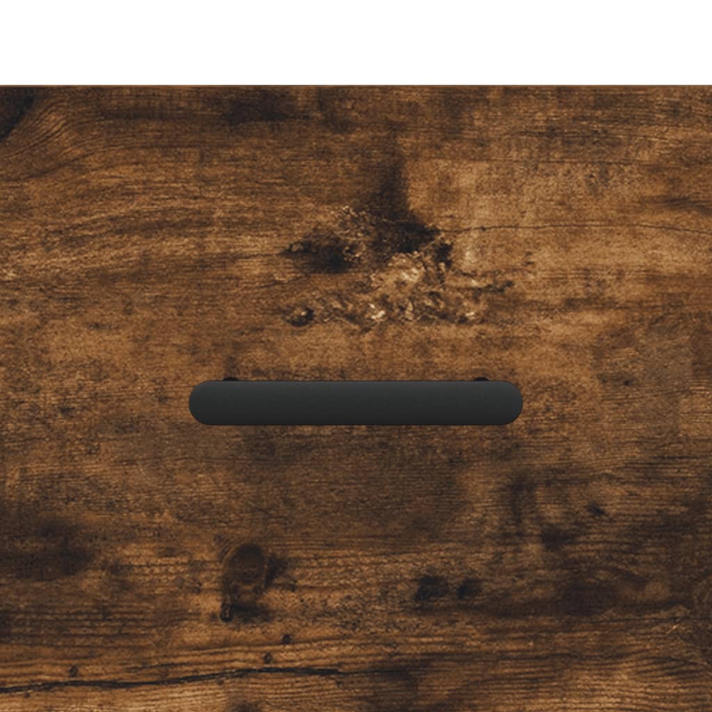 Comodini 2 pz Rovere Fumo 40x35x47,5 cm in Legno Multistrato