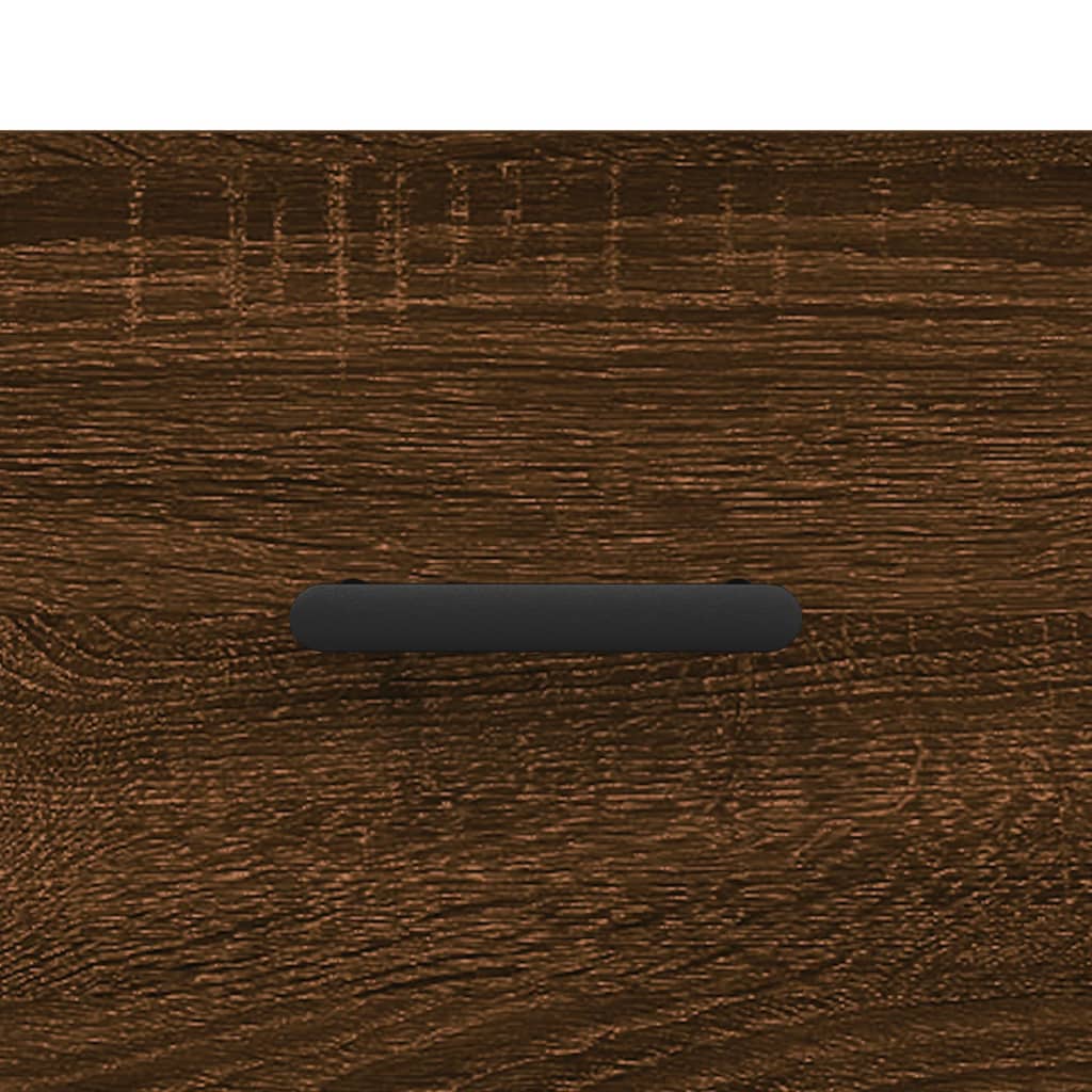 Comodini 2 pz Rovere Marrone 40x35x47,5 cm in Legno Multistrato