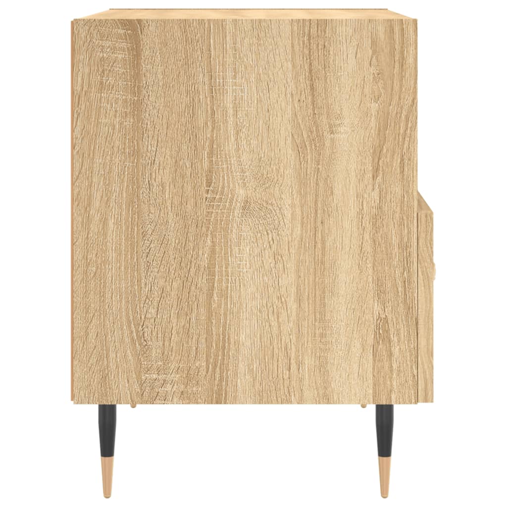 Comodini 2 pz Rovere Sonoma 40x35x47,5 cm in Legno Multistrato