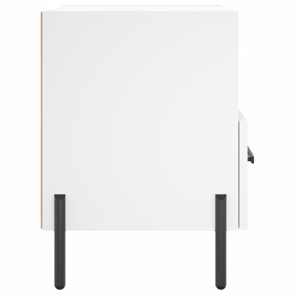 Comodini 2 pz Bianchi 40x35x47,5 cm in Legno Multistrato
