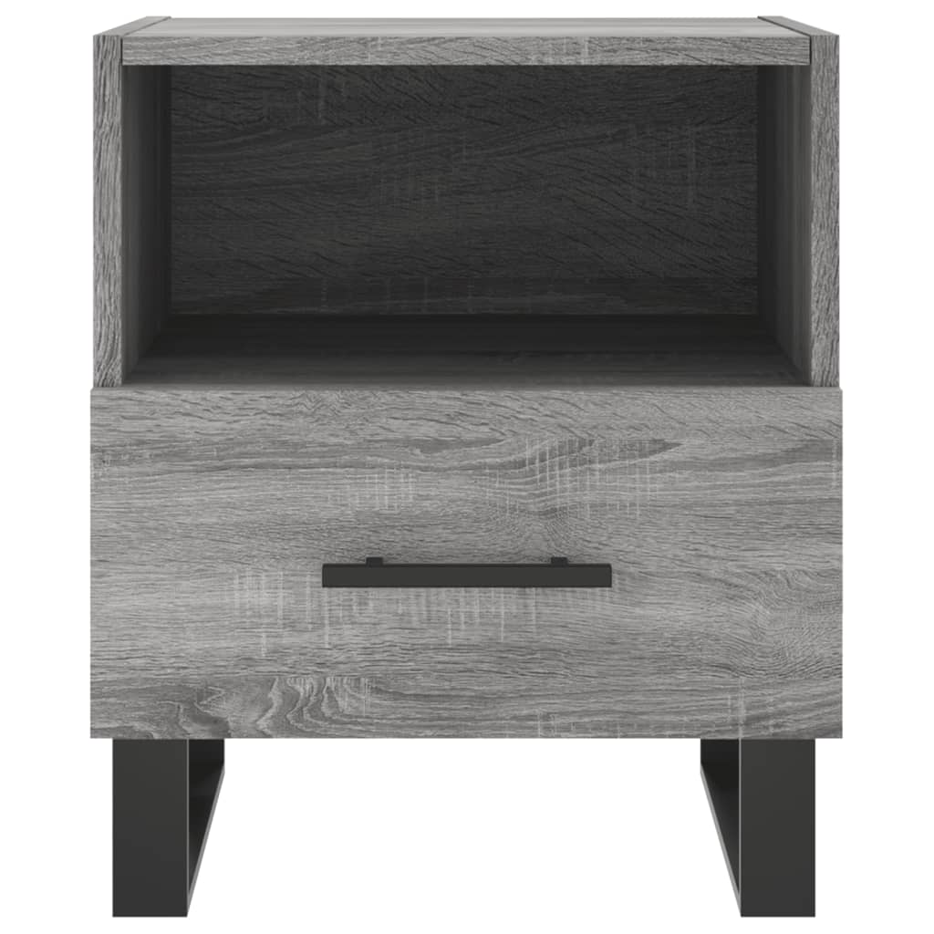 Comodini 2 pz Grigio Sonoma 40x35x47,5 cm in Legno Multistrato