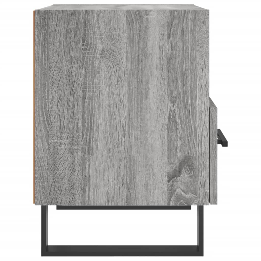 Comodini 2 pz Grigio Sonoma 40x35x47,5 cm in Legno Multistrato
