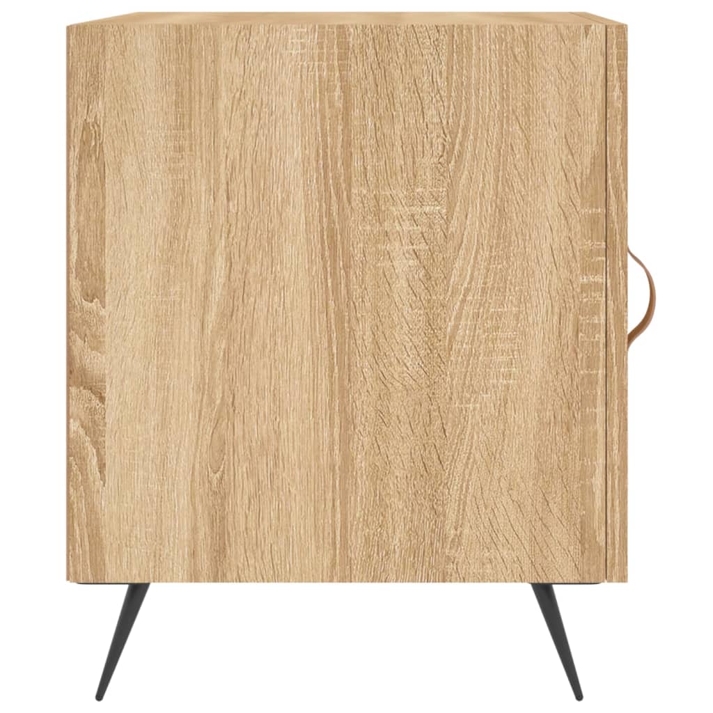 Comodini 2 pz Rovere Sonoma 40x40x50 cm in Legno Multistrato