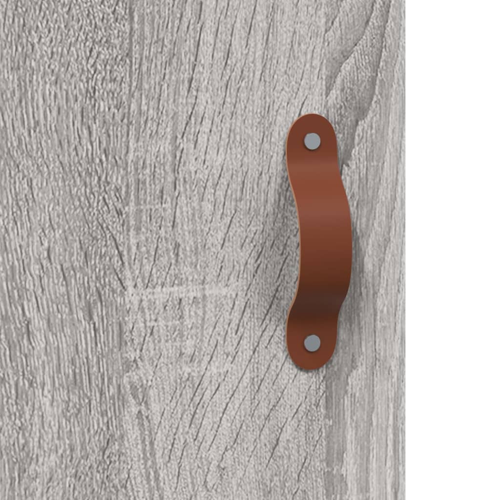 Comodini 2 pz Grigio Sonoma 40x40x50 cm in Legno Multistrato