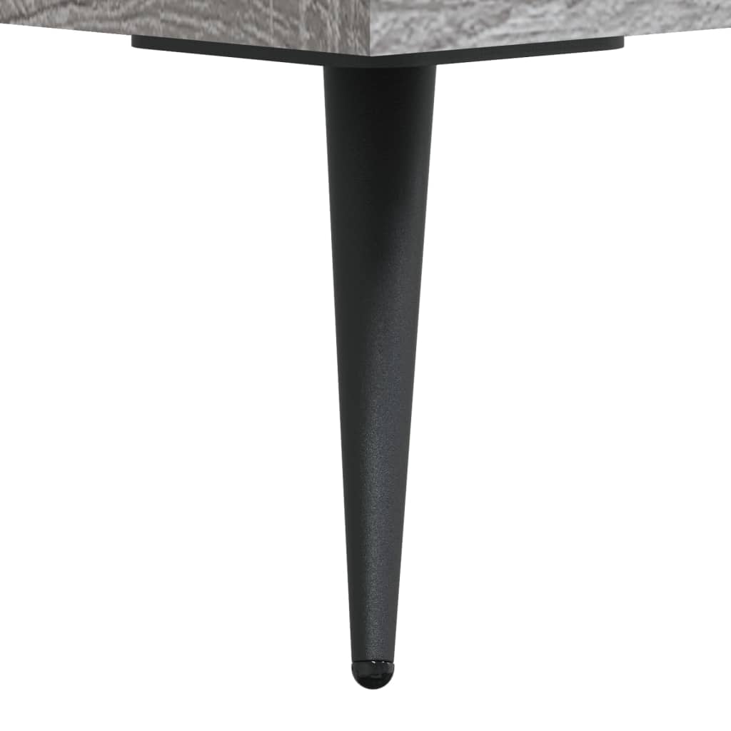 Comodini 2 pz Grigio Sonoma 40x40x50 cm in Legno Multistrato
