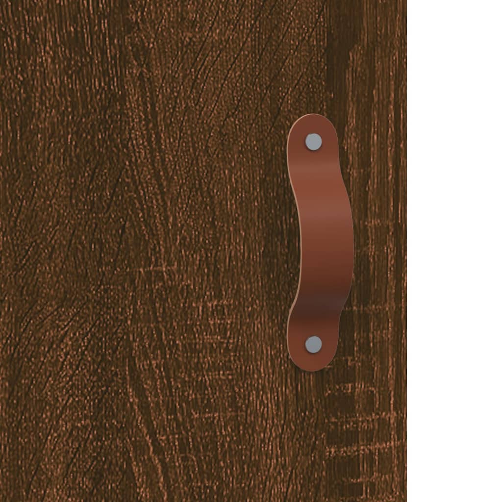 Comodini 2 pz Rovere Marrone 40x40x50 cm in Legno Multistrato
