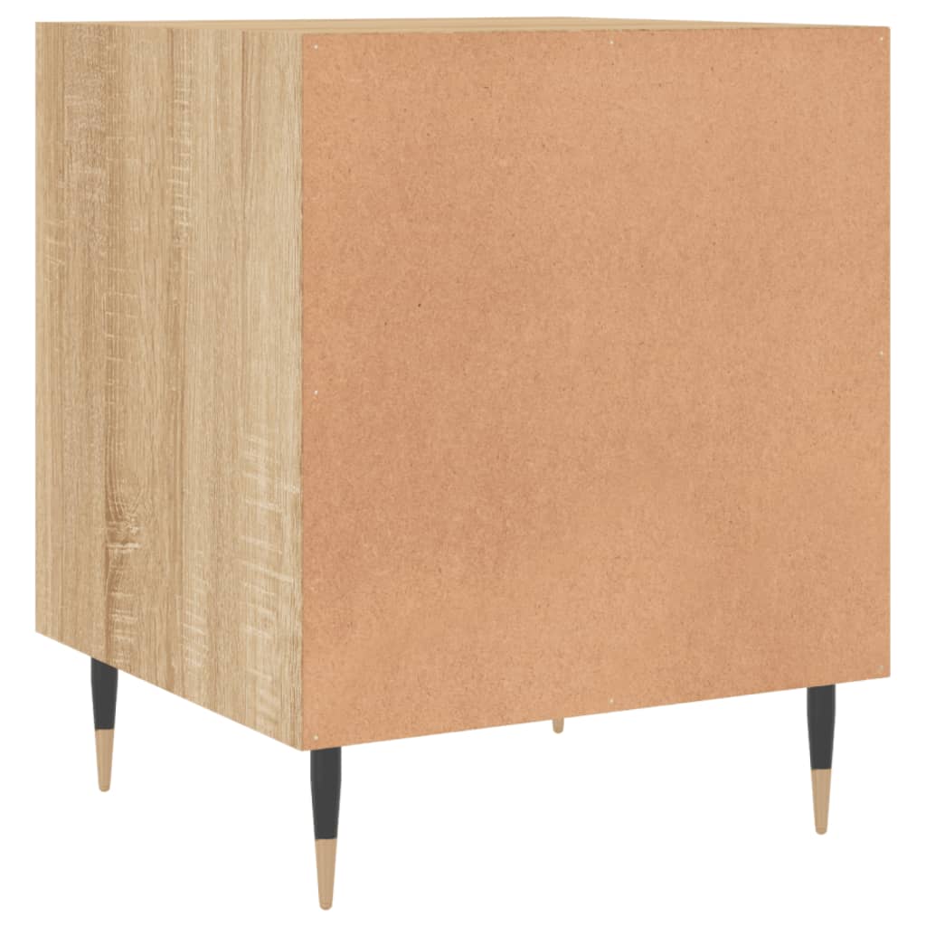 Comodini 2 pz Rovere Sonoma 40x40x50 cm in Legno Multistrato