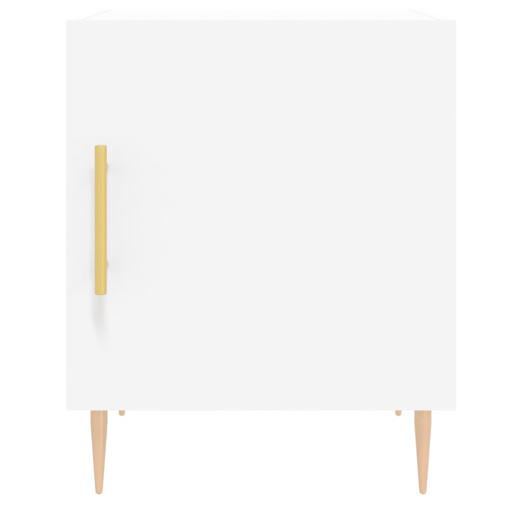 Comodino Bianco 40x40x50 cm in Legno Multistrato