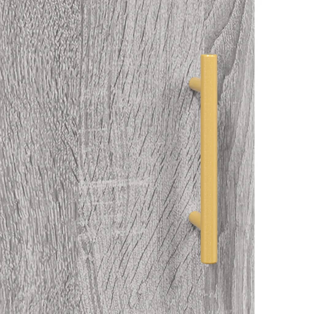 Comodini 2 pz Grigio Sonoma 40x40x50 cm in Legno Multistrato