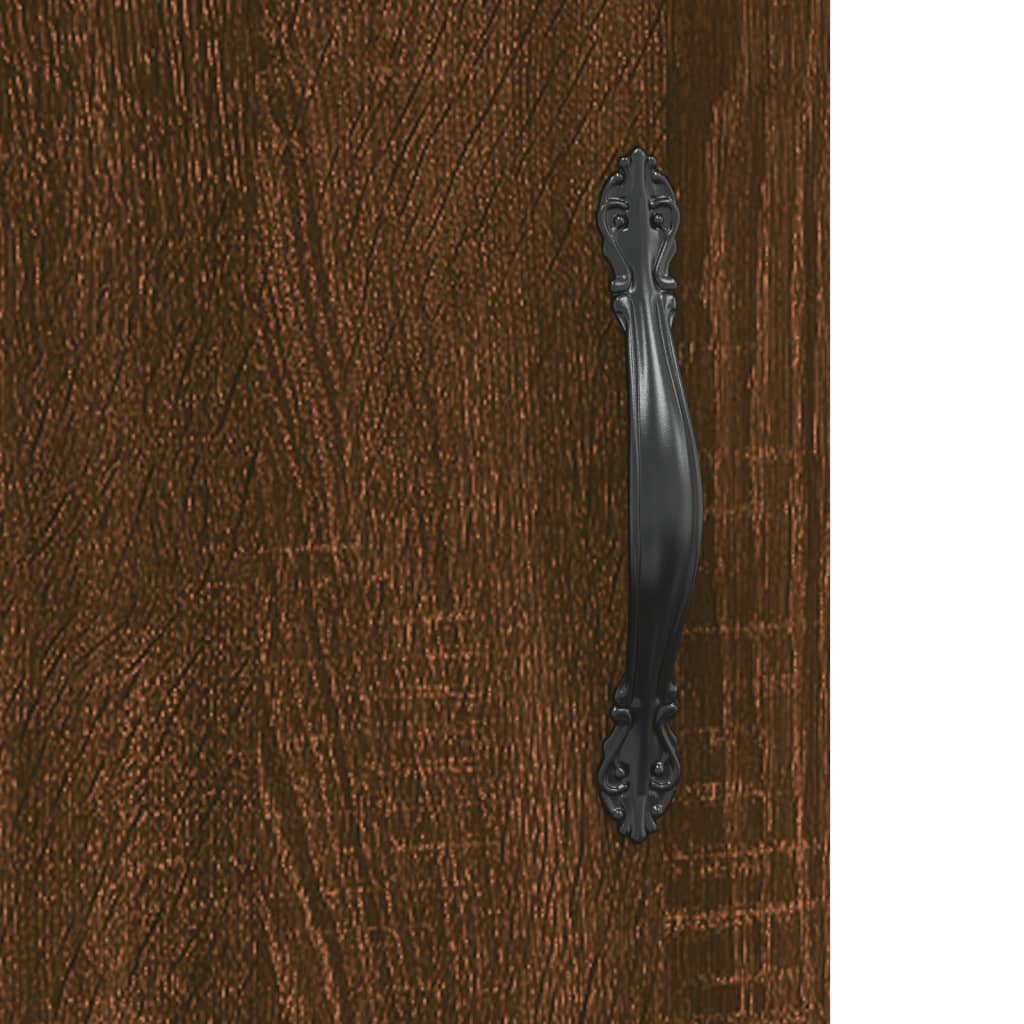 Comodini 2 pz Rovere Marrone 40x40x50 cm in Legno Multistrato