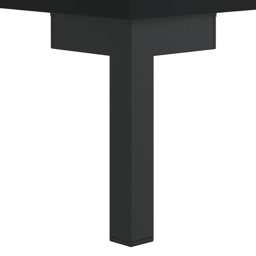 Comodino Nero 40x40x50 cm in Legno Multistrato