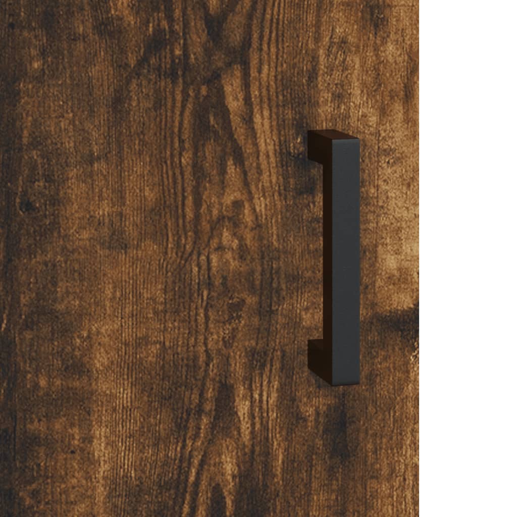 Comodino Rovere Fumo 40x40x50 cm in Legno Multistrato