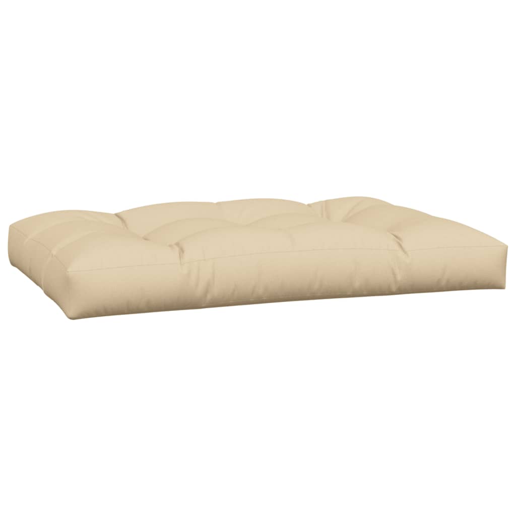 Cuscini per Pallet 7 pz Beige in Tessuto
