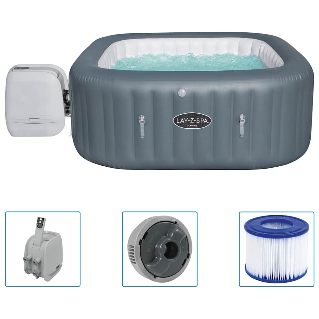 Lay-Z-Spa Vasca Idromassaggio Gonfiabile Hawaii HydroJet Pro