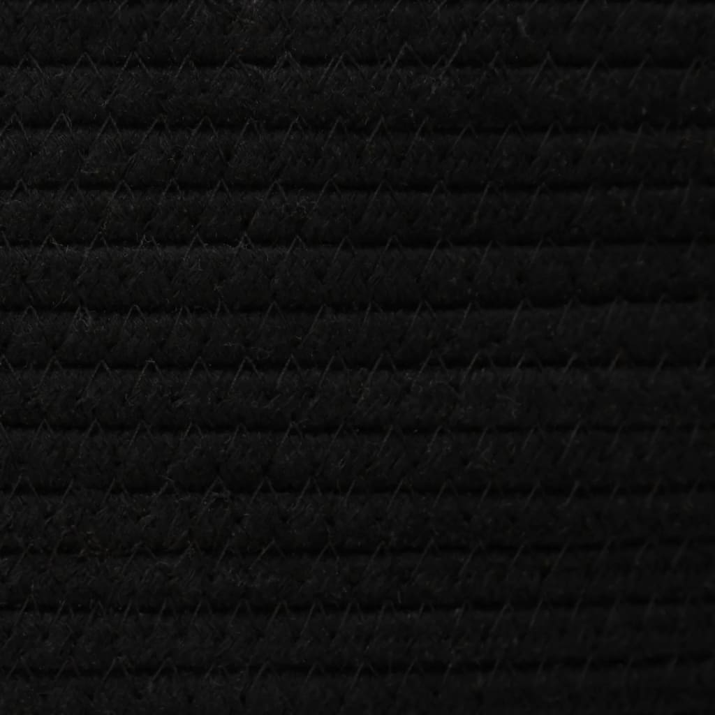 Cestini Portaoggetti 2pz Bianco e Nero in Cotone
