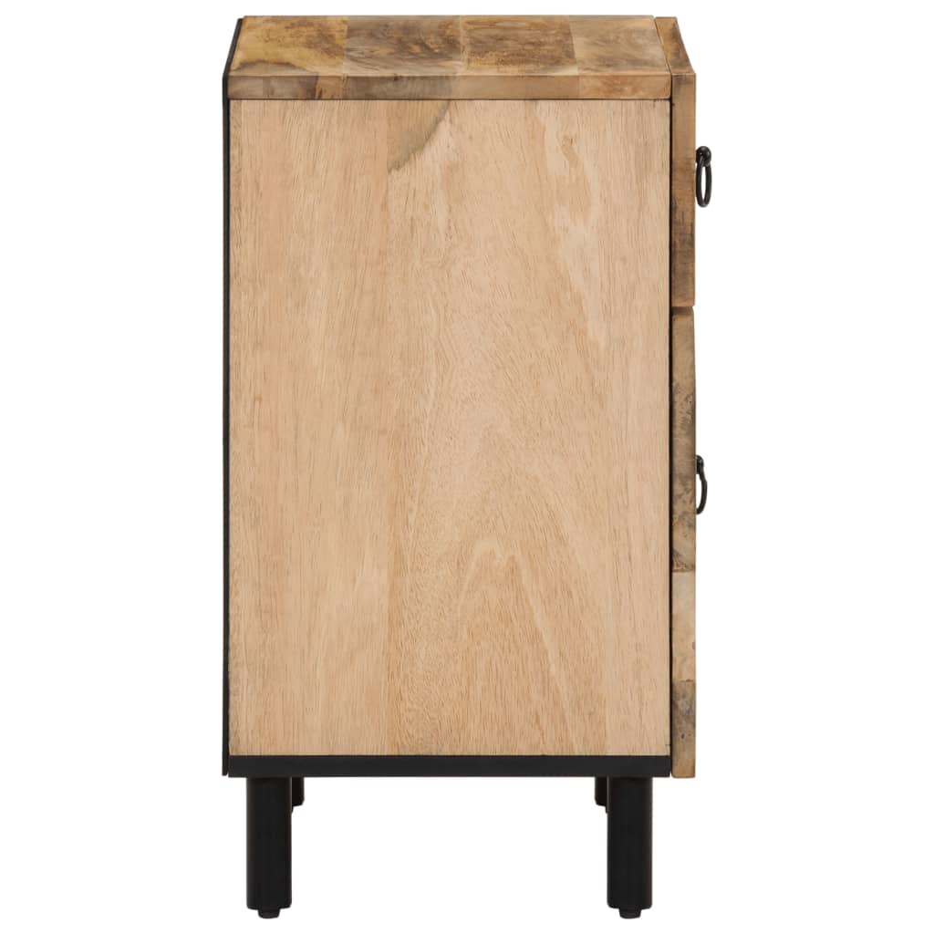 Comodino 50x33x60 cm in Legno Massello di Mango