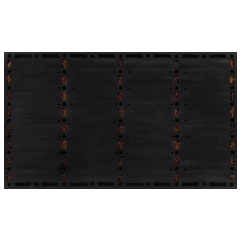 Zerbino Rettangolare 45x75 cm in Gomma e Fibra di Cocco