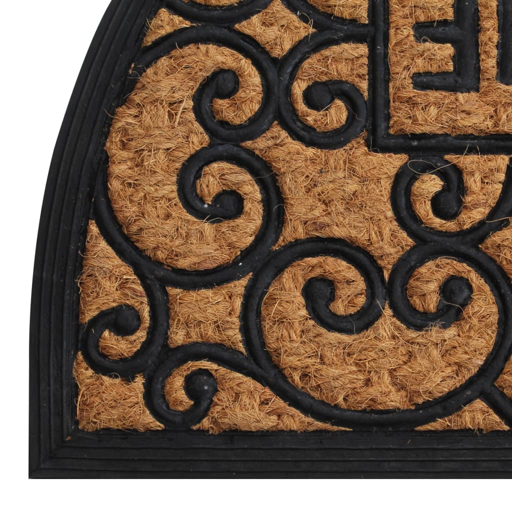 Zerbino Mezzo Rotondo 45x75 cm in Gomma e Fibra di Cocco