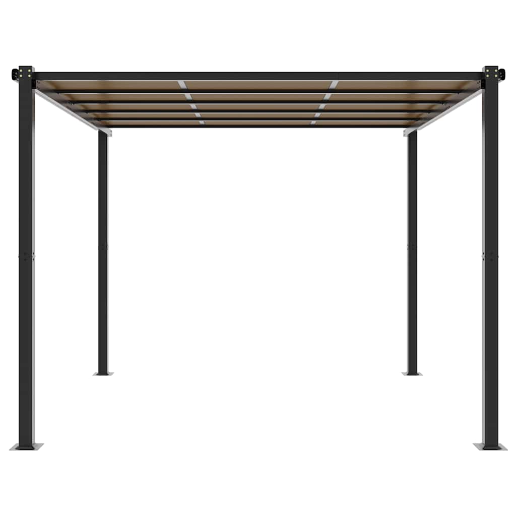 Gazebo da Giardino Antracite 3x3 m in Alluminio