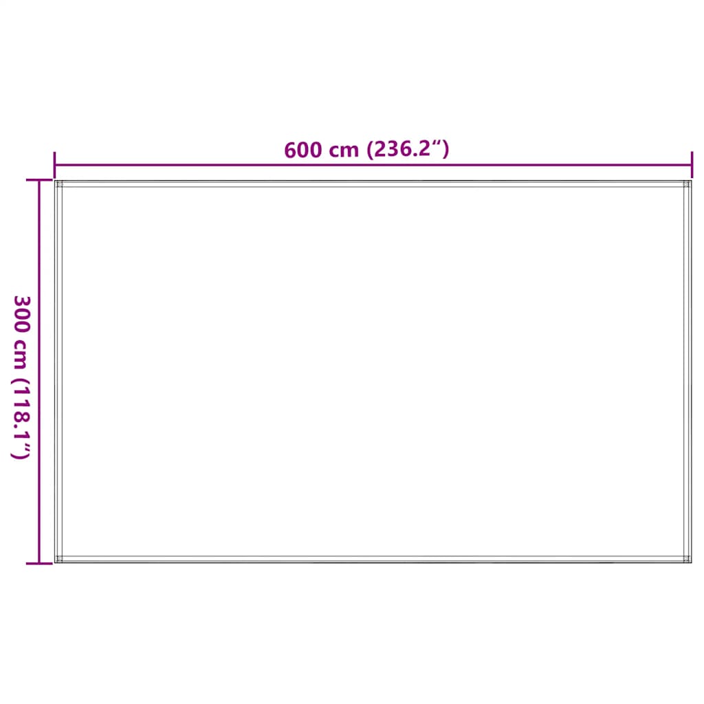 Tappeto da Tenda Sabbia 300x600 cm HDPE