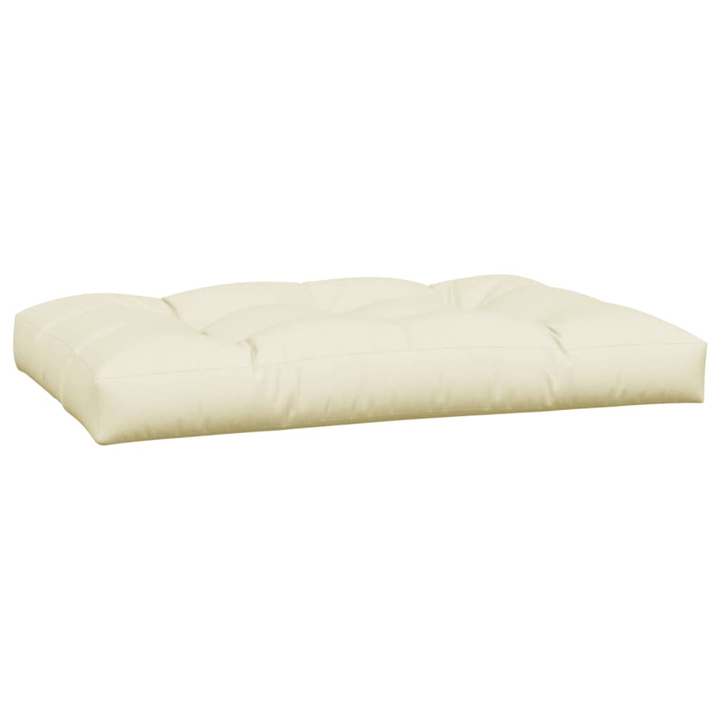Cuscini per Pallet 3 pz Crema in Tessuto