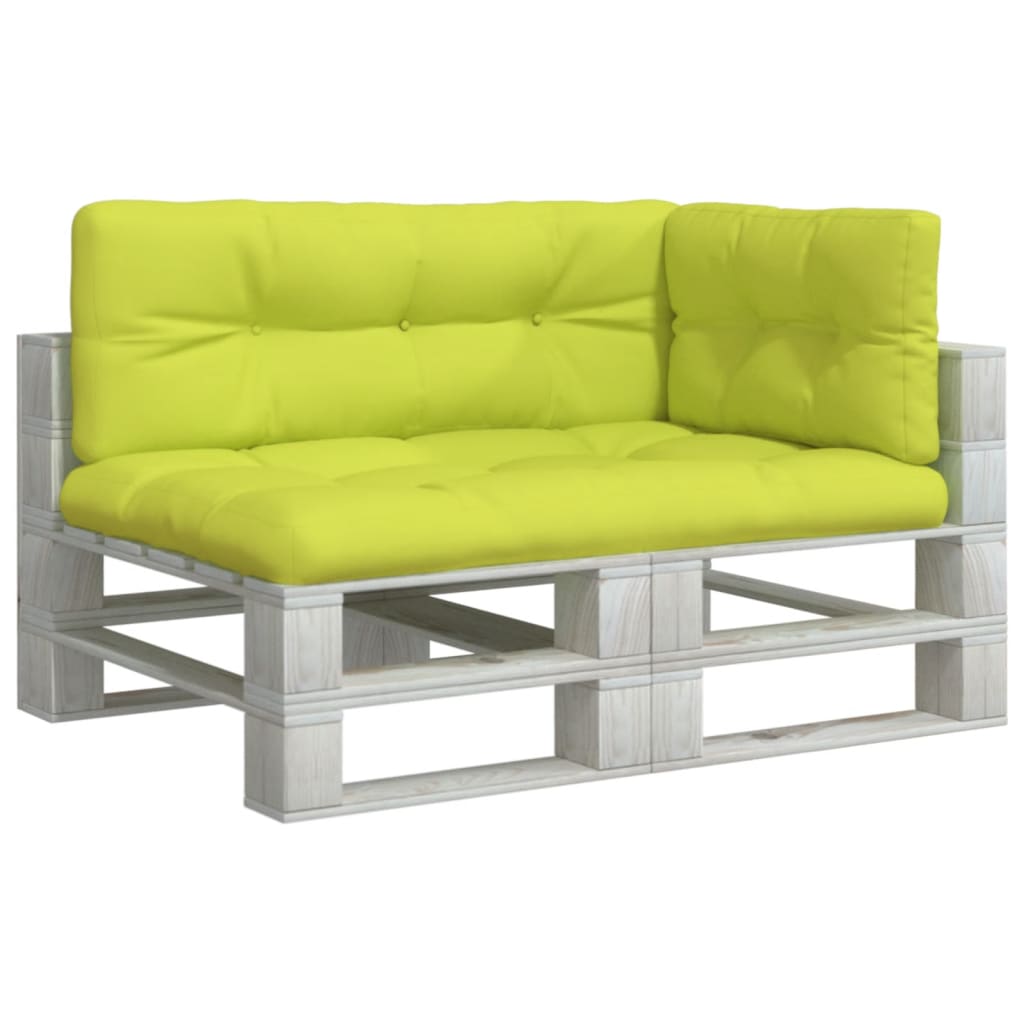 Cuscini per Pallet 3 pz Verde Intenso in Tessuto