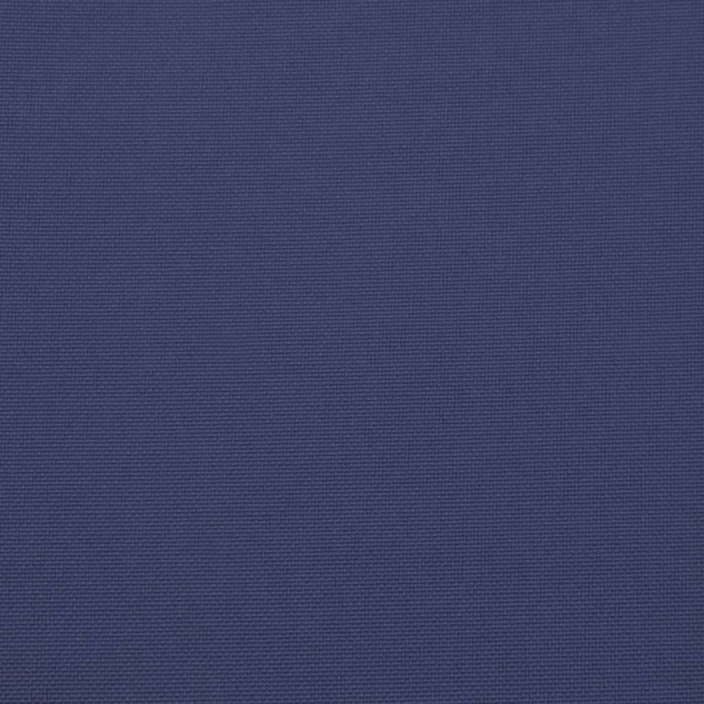 Cuscini per Pallet 3 pz Blu Marino in Tessuto