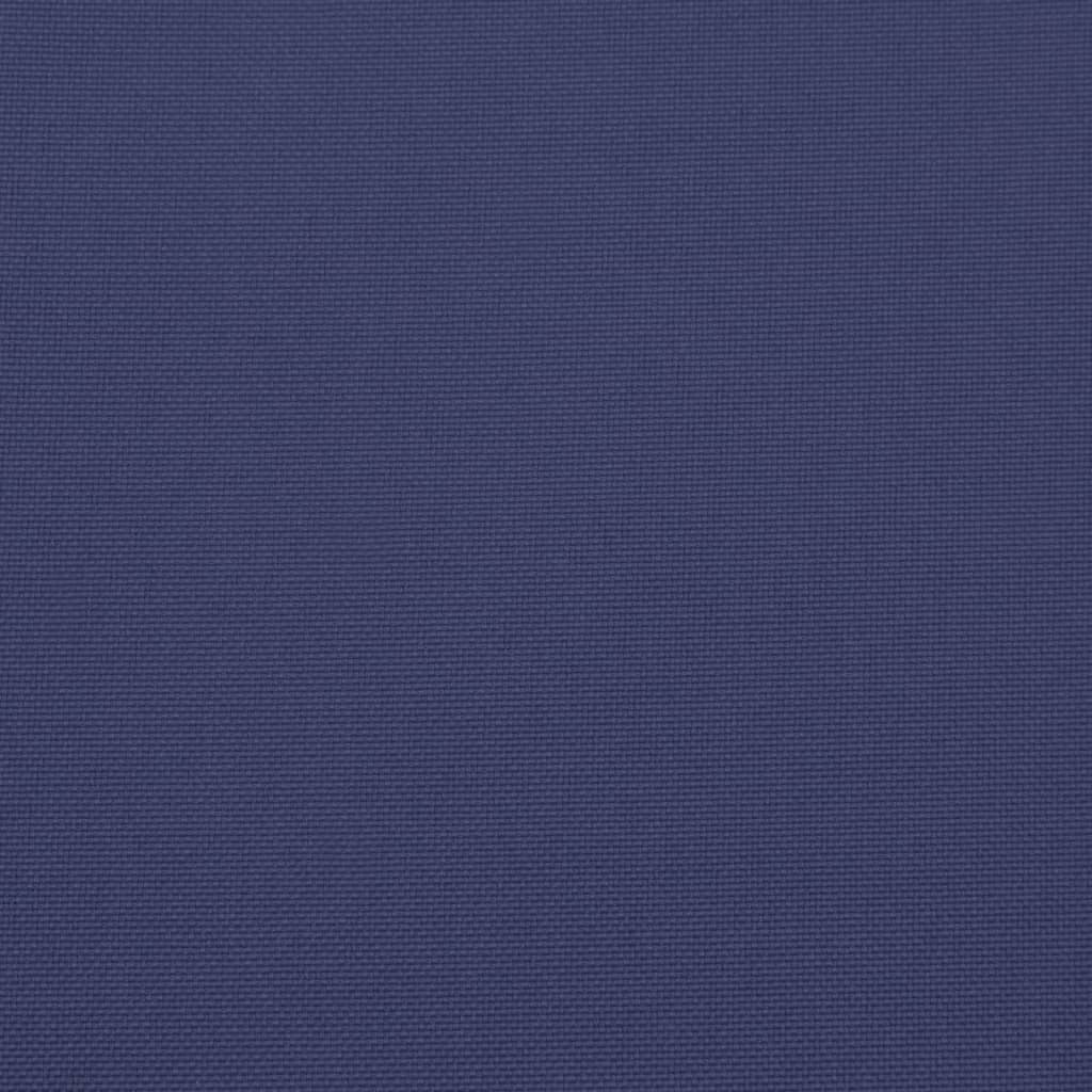 Cuscini per Pallet 3 pz Blu Marino in Tessuto