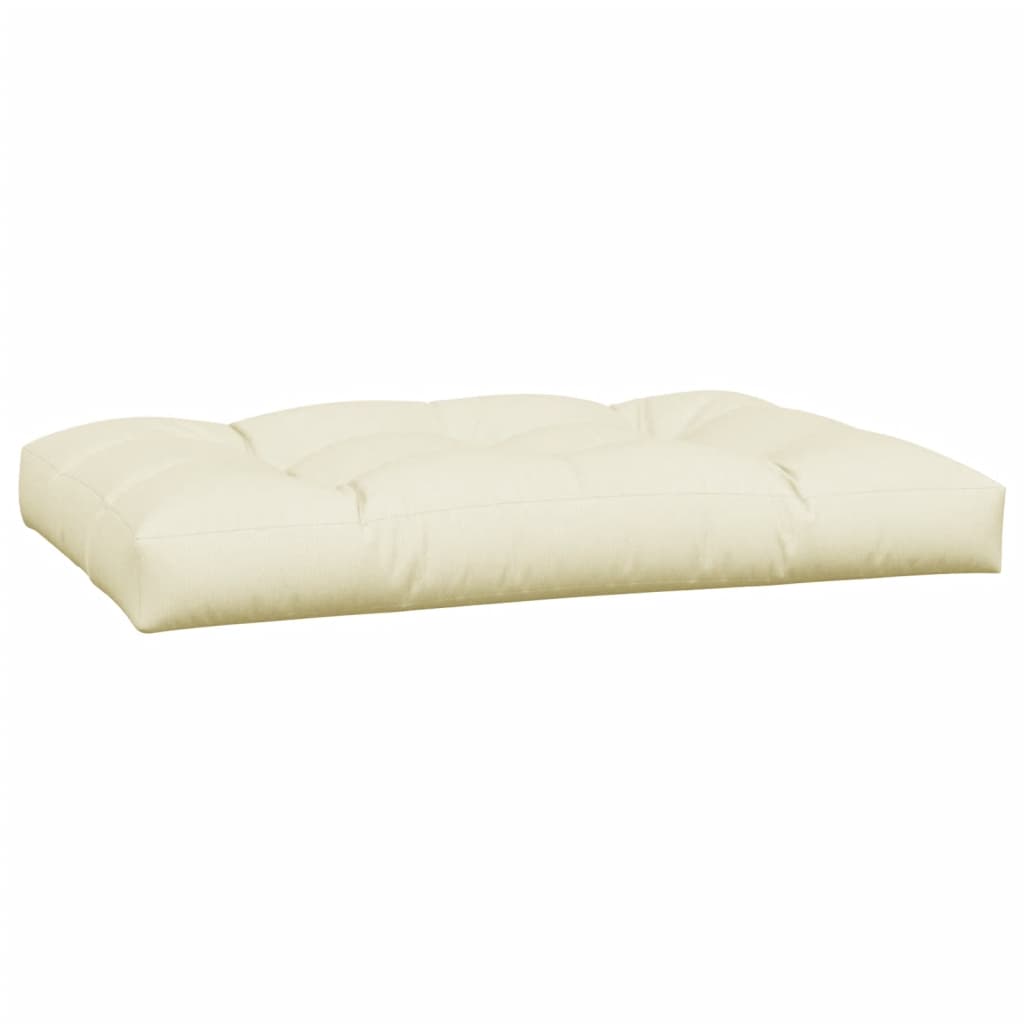 Cuscini per Pallet 5 pz Crema in Tessuto