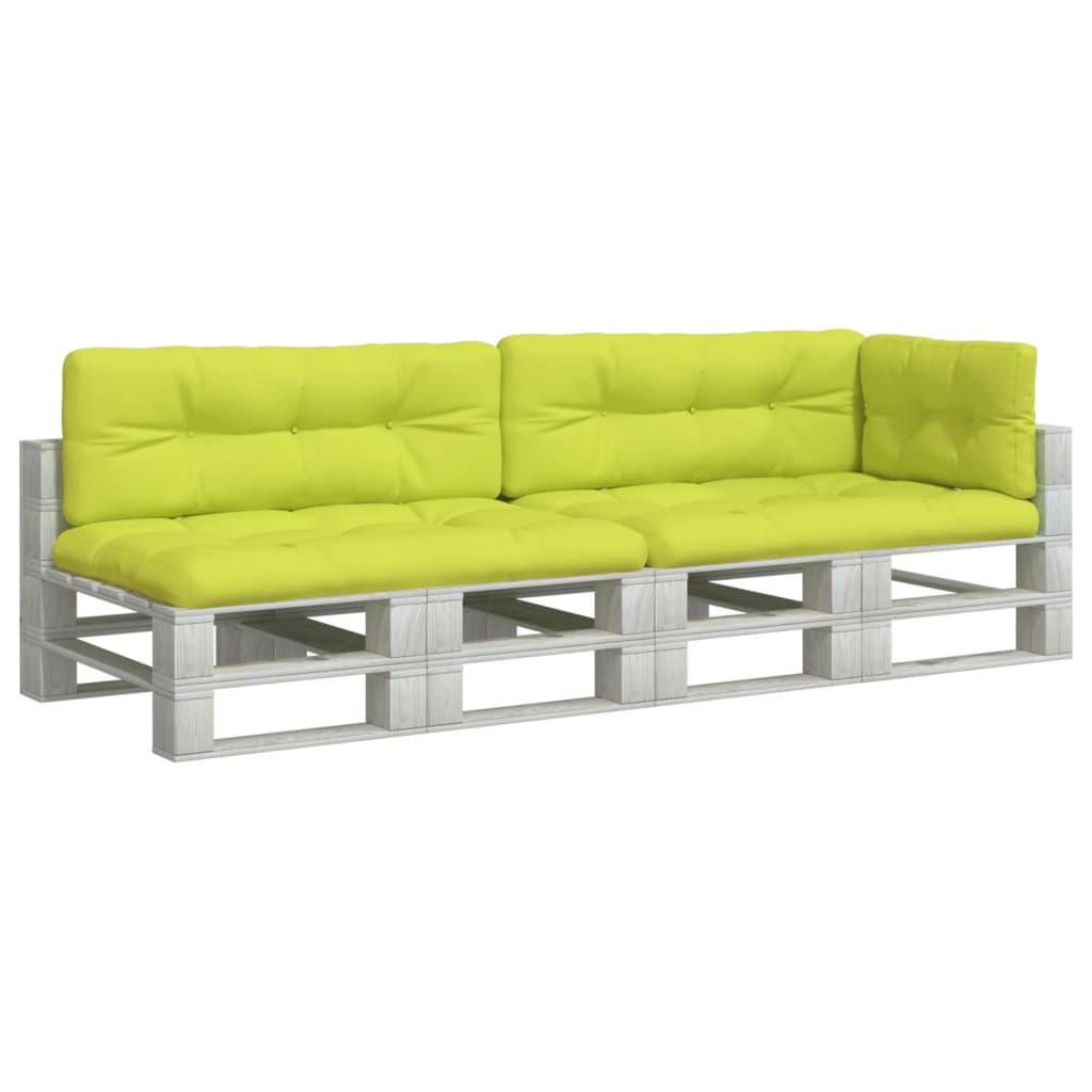 Cuscini per Pallet 5 pz Verde Intenso in Tessuto