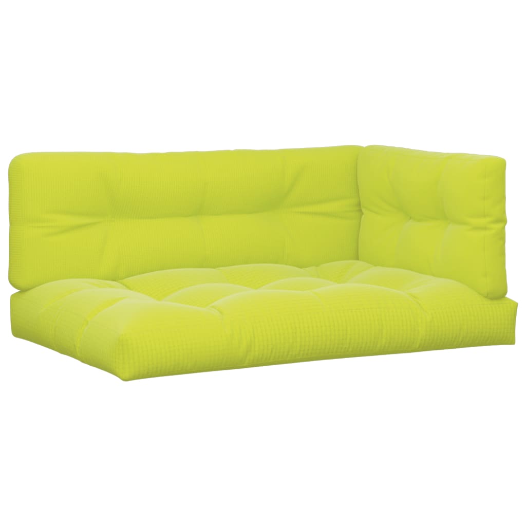 Cuscini per Pallet 7 pz Verde Intenso in Tessuto