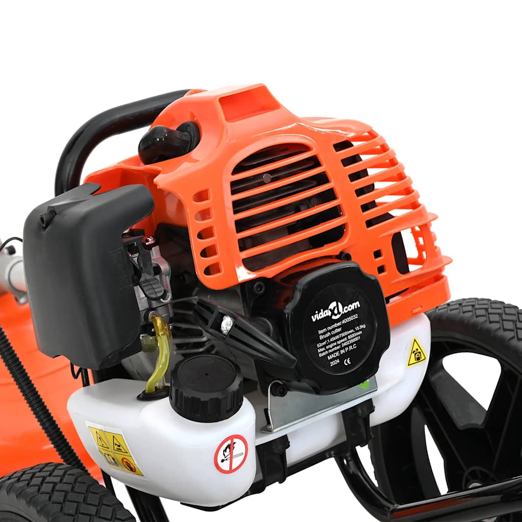 Decespugliatore con Ruote Arancione 52 cc 1,45 kW