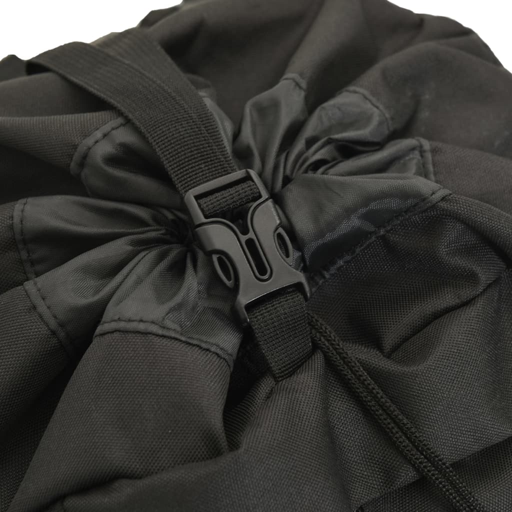 Zaino da Trekking Nero 80 L in Tessuto Oxford