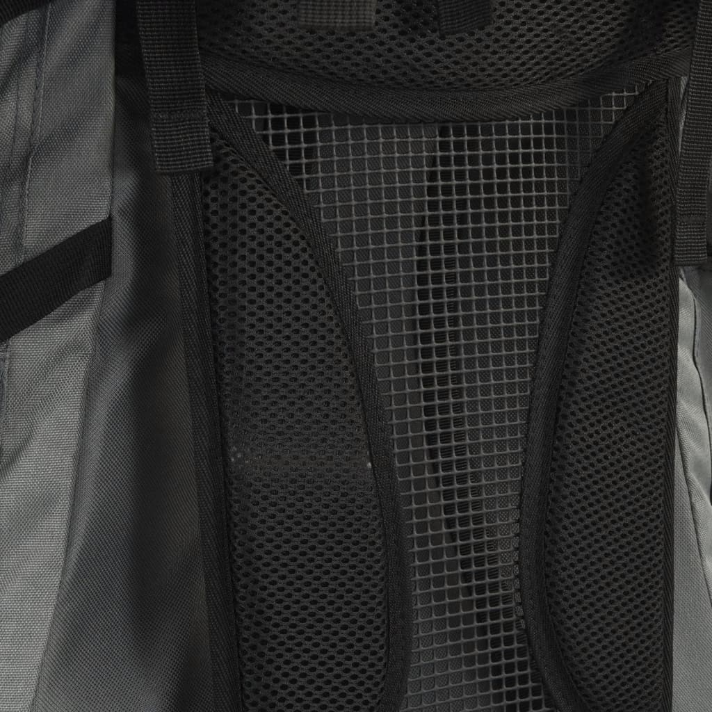 Zaino da Trekking Grigio 80 L in Tessuto Oxford