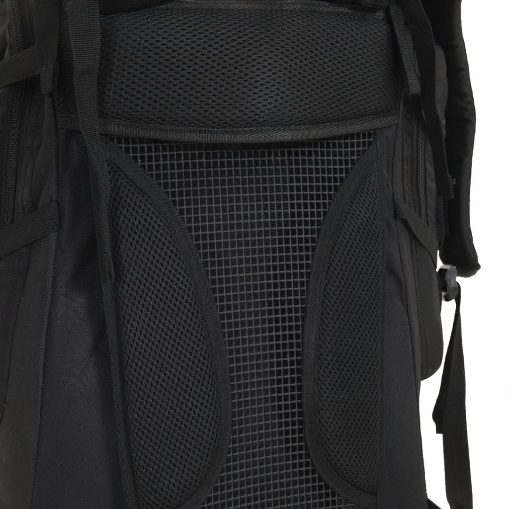 Zaino da Trekking Nero 100 L in Tessuto Oxford