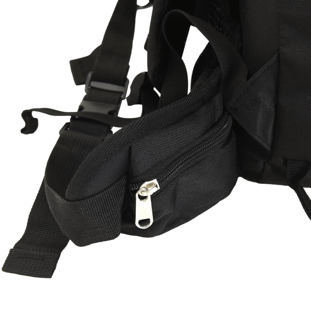 Zaino da Trekking Nero 100 L in Tessuto Oxford
