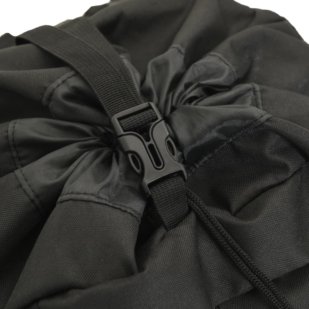 Zaino da Trekking Nero 100 L in Tessuto Oxford