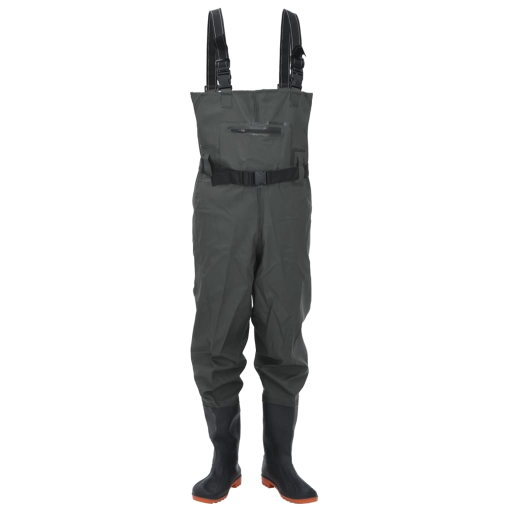 Wader con Stivali e Cintura Verde Scuro Taglia 41