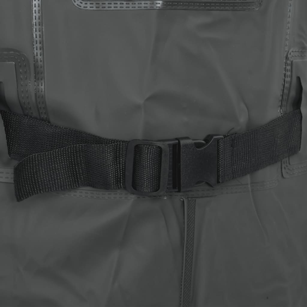 Wader con Stivali e Cintura Verde Scuro Taglia 41