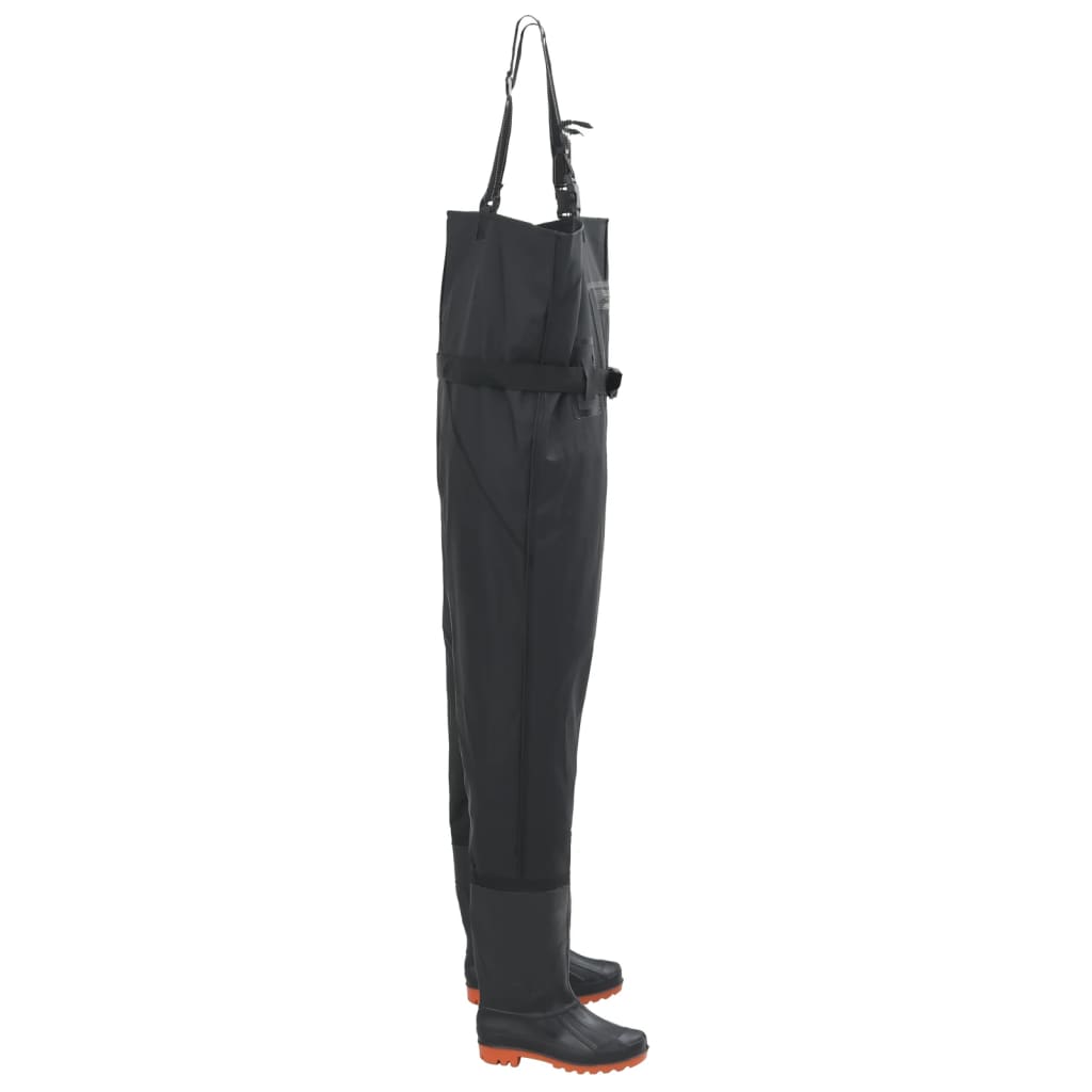 Wader con Stivali e Cintura Nero Taglia 43